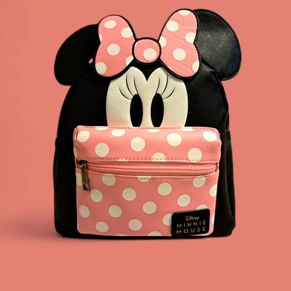 Disney Bioworld Minnie Mouse Polka Dot Backpack NWT - Picture 1 of 3